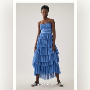Hutch Strapless Tiered Tull Dress - NWT
